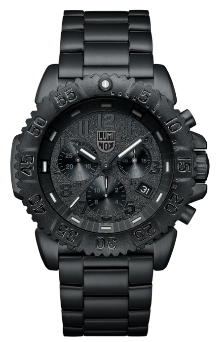 NAVY SEAL STEEL COLORMARK CHRONOGRAPH 3180 SERIES Ref.3182Blackout.L | Luminox  ルミノックス公式サイト