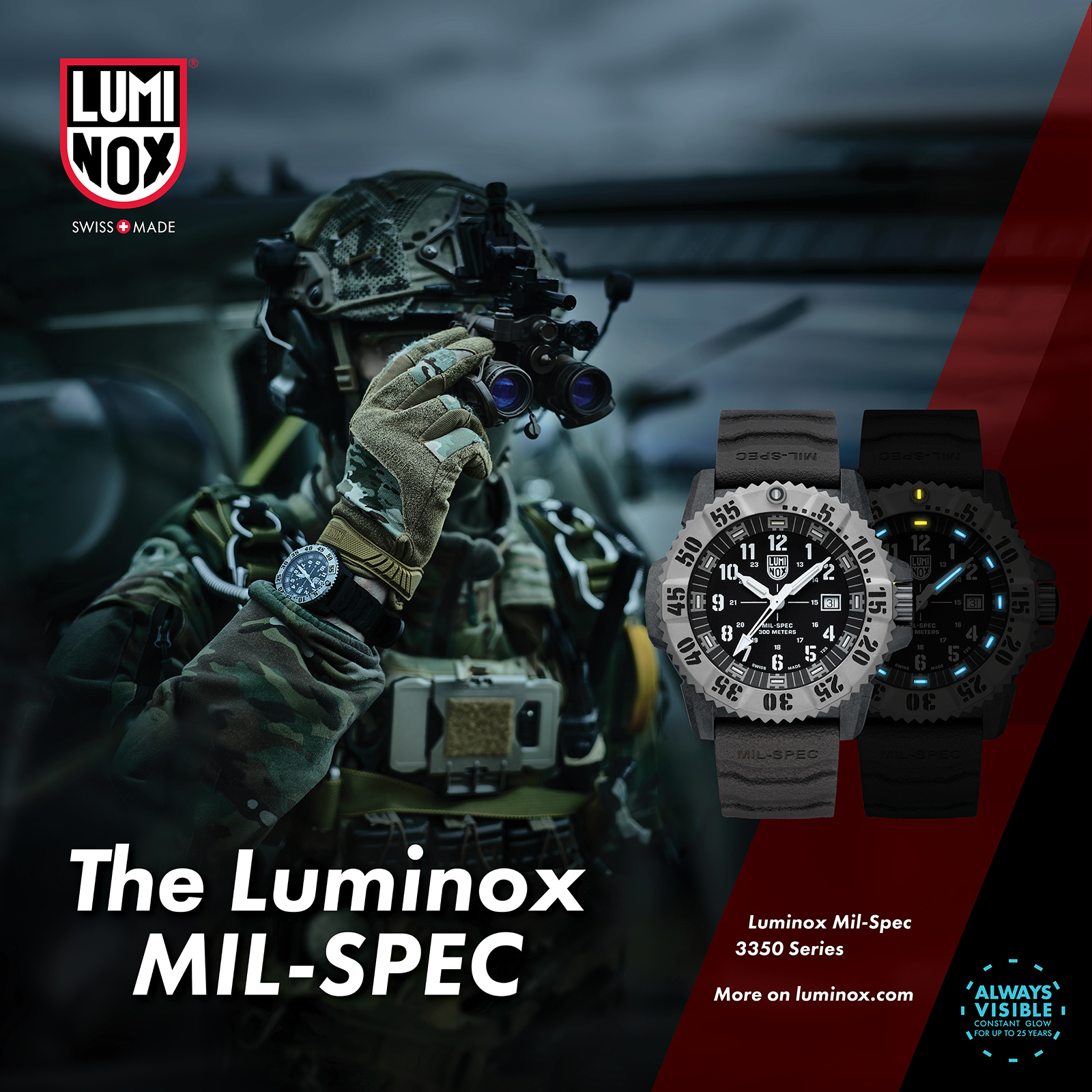 MIL-SPEC 3350 SERIES Ref.3351.SET | Luminox ルミノックス公式サイト