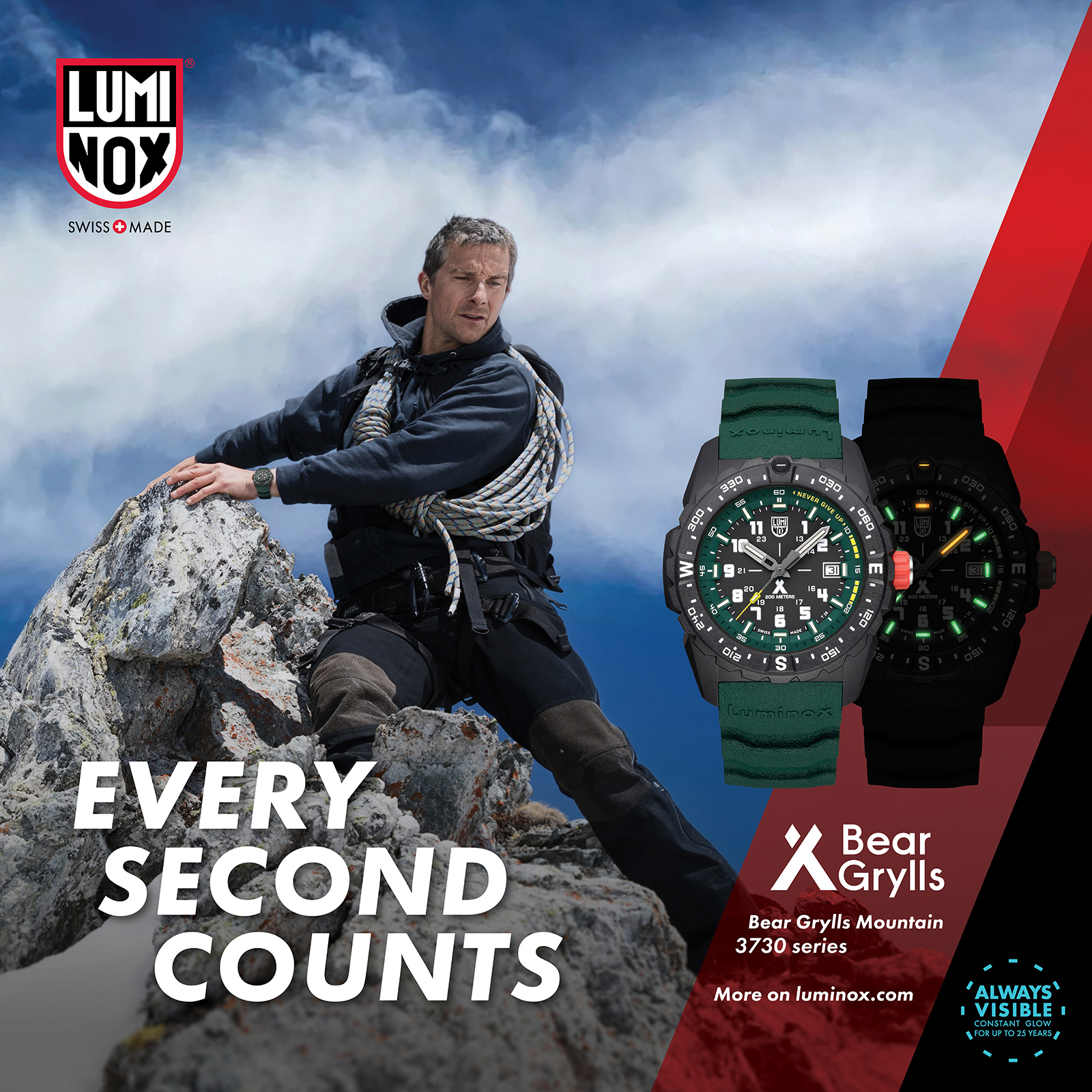 BEAR GRYLLS MOUNTAIN 3730 SERIES | Luminox ルミノックス公式サイト